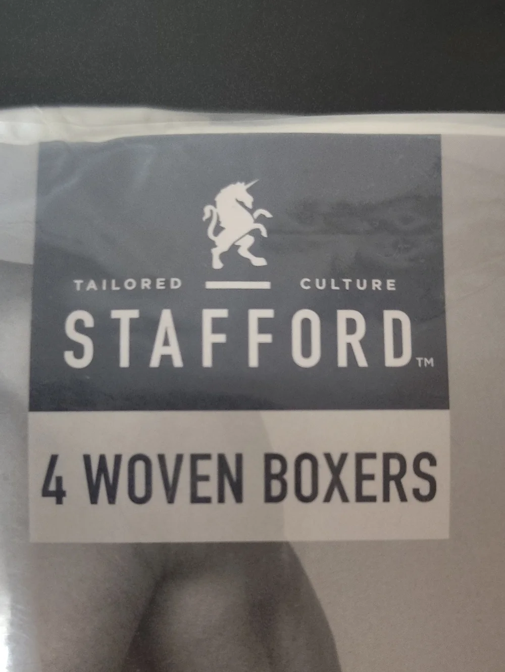 Stafford White 4-Pack Woven Men’s Boxers Underwear - Size L 36-38